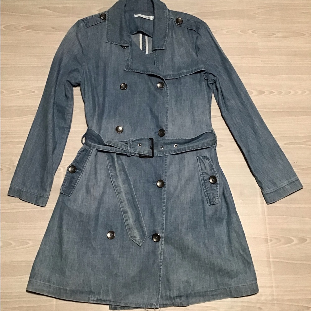 -MAX Jeans double breasted denim shirt dress. Small